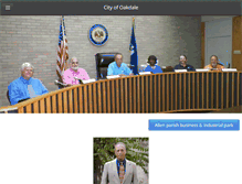 Tablet Screenshot of cityofoakdale.net
